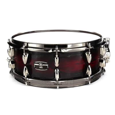 Yamaha Live Custom Hybrid Oak Snare Drum 14x5.5 Uzu Magma Sunburst image 2