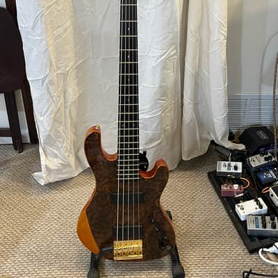 Cort Rithimic V NAT Walnut Burl Top 5-String Bass - w/Sadowsky Preamp image 10