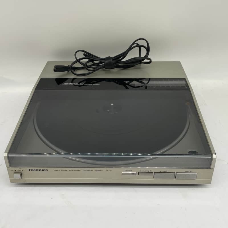 Technics Linear Tracking Turnable SL-5 W/ Shure Cart VTG Japan *SERVICED