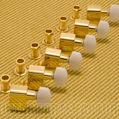 099-0846-200 Fender  Gold w/ Pearloid Buttons Strat/Tele Guitar Tuners