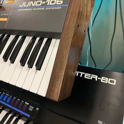 Roland Juno-106 Synthesizer Walnut Replacement Sides image 4