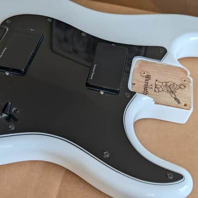 Warmoth Hardtail Strat Body Loaded w/ Seymour Duncan Blackouts (Olympic White) image 9