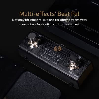 HOTONE Dual Footswitch Pedal Momentary 2-Way Pedal Switcher Foot Controller Ampero Switch 1/4-Inch(U.S. domestic inventory) image 2