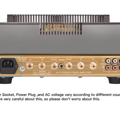 Yaqin MC-84L Stereo Vacuum Tube Push-Pull Integrated Amplifier,Output Power12Wx2,Tubes 6P14x4pcs 12AX7Bx2pcs, AC110V and AC230V Optional image 5