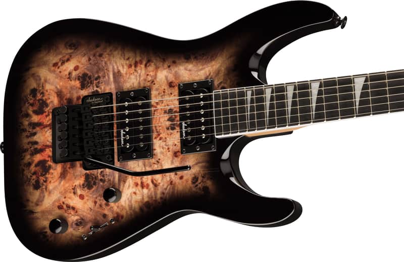 Jackson  JS Series Dinky JS32 DKAP, Amaranth Fingerboard, Transparent Black Burst image 1