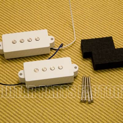 PU-B101-WCB White 4-String Pickup Set Fender Precision P Bass® w/ Foam & Screws