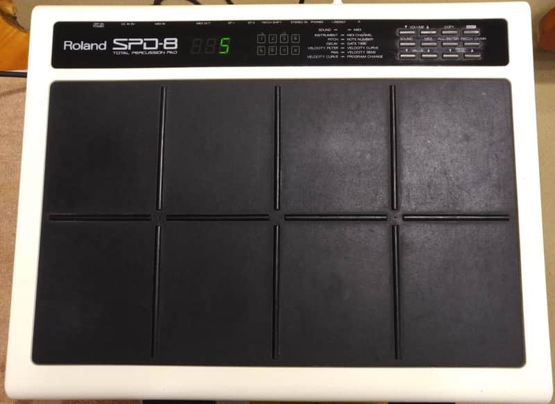 Roland SPD-8 Drum Pad 1990 white/black image 1