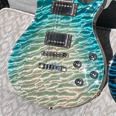 2024 Paul Reed Smith PRS McCarty 594 Private Stock 11482 One Piece Quilt Top Bahama Blue Dragons Breath image 1