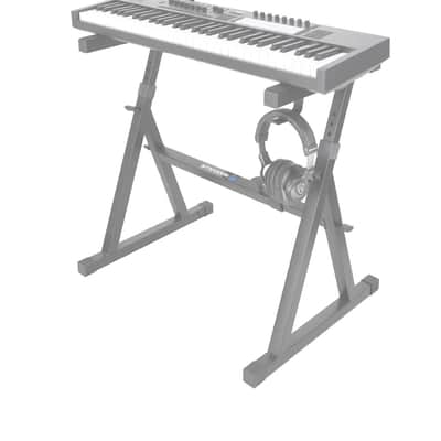 Rockville Z55 Z-Style 2-Tier Keyboard Stand+Bag+Mic/Tablet Stand Attachment image 6