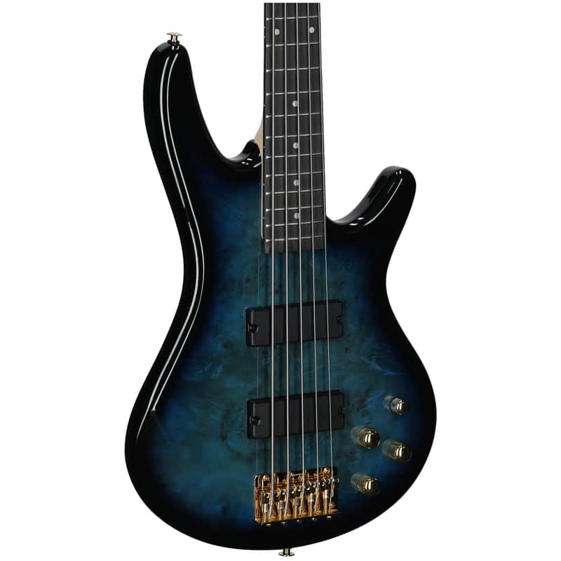 Ibanez GSR205PC Gio Electric Bass, 5-String, Transparent Marine Burst image 1