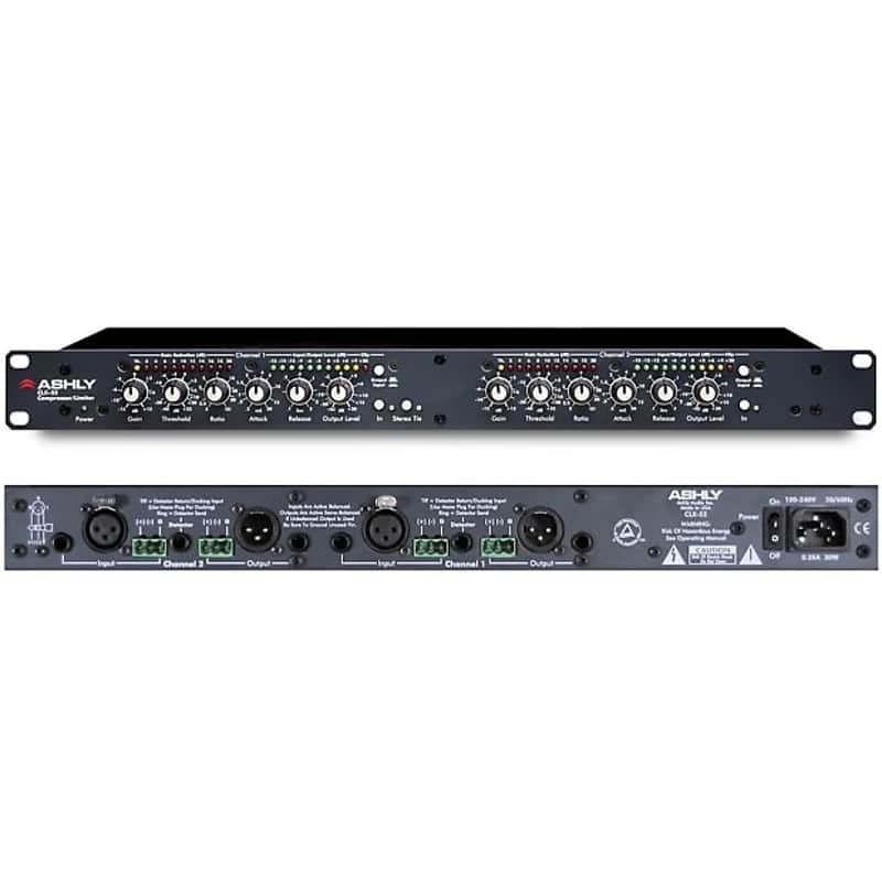 ASHLY CLX-52 Professional 2 Channel Compressor / Limiter Processor (MINT) image 1