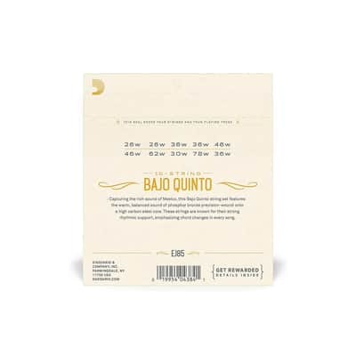 D'Addario EJ85 Phosphor Bronze 10-String Bajo Quinto Strings - .026-.036 image 2
