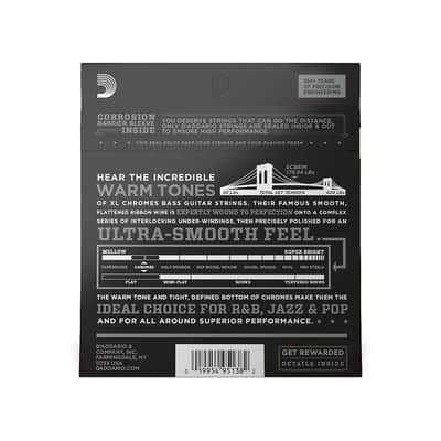 D'Addario ECB81M Chromes .045-100 image 3