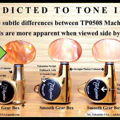 Takamine Pro Series Vintage FLUTED TP0508 Tuner SINGLE Not a set / BASS Side / 6 String image 4