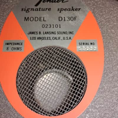 Vintage JBL Fender D130F 15", 8ohm, Speaker, Orange Label image 6