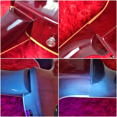 Super Rare Aria Pro II LS-1500VD Leopard Model 1981 - Left-Handed - Cherry Sunburst Lacquer Finish - Les Paul Standard - Flame Top - Original Covered DiMarzio PAF's - Made In Japan - MIJ image 15