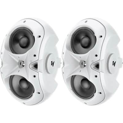 Electro Voice EVID 4.2W 4 in Two Way Surface Mount Speakers White Pair (Used) image 2