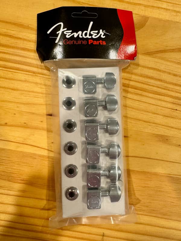 Fender American Standard Stratocaster/Telecaster Tuning Heads (6) 2010s - Chrome image 1