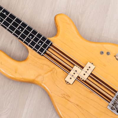 1979 Kramer DMZ 4000 Vintage Aluminum Neck Bass Natural w/ Case image 7