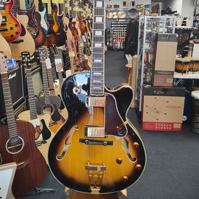 Epiphone Emperor II Joe Pass Electric Guitar w/ Hardcase - Vintage Sunburst image 3