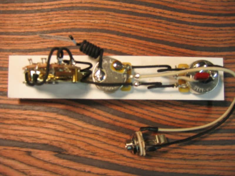 K D Paulus Guitar Parts Telecaster Wiring Harness – Oak Grigsby, CTS, Fender .022uf Cap image 1