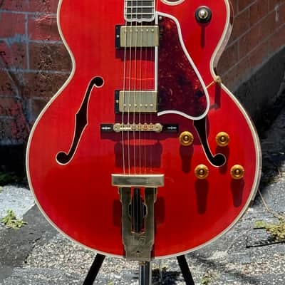 Gibson L-5CT Thinline 2000 - Cherry Tomato Red w/stunning Flamey Maple back & sides ! image 1