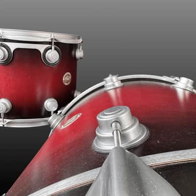 DW Collectors Drumset USA Cherry to Ebony SSC Shell Set 2016–2019 - Cherry to Ebony image 6