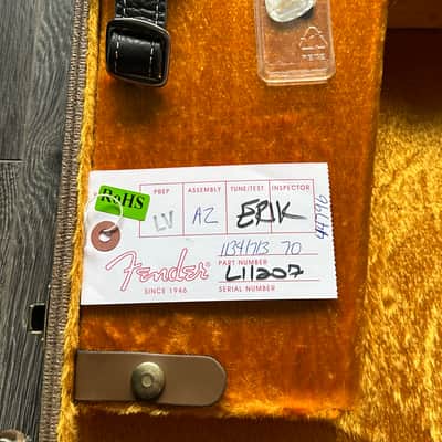 2014 Fender Custom Shop 1964 Stratocaster Shoreline Gold Flamed Maple Neck Closet Classic image 15