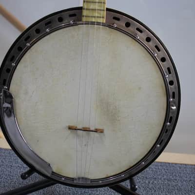 1930's Stromberg-Voisinet Serenader Carved Pearled 4-String Tenor Banjo image 5