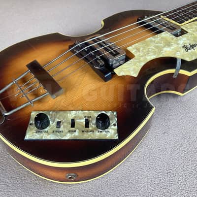 HOFNER 500/1 - 1973-4 w/HARD CASE - ORIGINAL VINTAGE VIOLIN BASS image 9