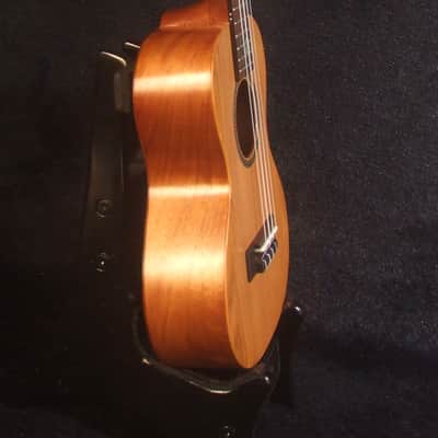 Handmade Soprano Ukulele, Solid Taiwania, Rosewood, Floral Inlay, Soft-bag, Bruce Wei UG13-2237 image 5