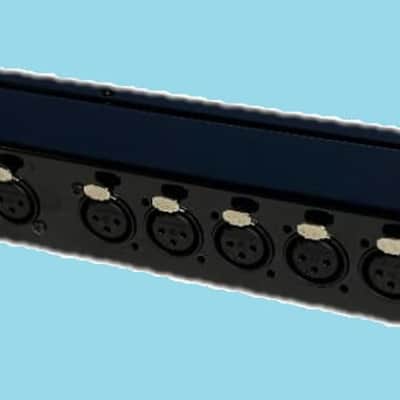 Mamba 16 Point XLR Male to 16 XLR Female 1RU XLR Patch Bay image 3