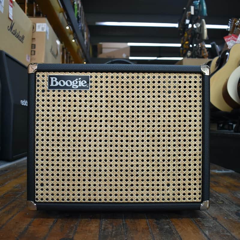 Mesa Boogie Custom 1 x 12 Vintage Boogie Thiele 1 x 12-inch Speaker Cabinet Black Bronco w/Wicker Grille image 1