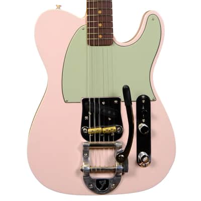 Mint Fender 1963 Esquire® Custom Bigsby® DLX Closet Classic - Faded Shell Pink image 1