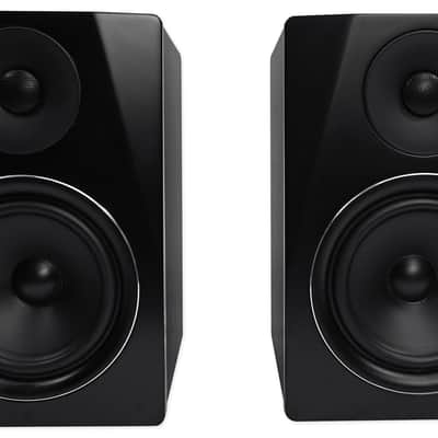 Pair Rockville APM6B 6.5" 350W Powered USB Studio Monitor Speakers+29" Stands image 2