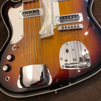 Eastwood MRG Series Double-Neck LH Bound Maple Top Body & Neck 4/6-String Electric Guitar w/Gig Bag for Left Handed Players image 12