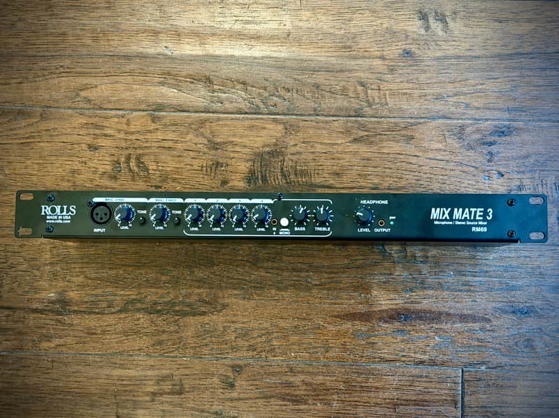 Rolls RM69 MixMate 3 6-Channel Mic/Line Mixer with Phantom Power image 1