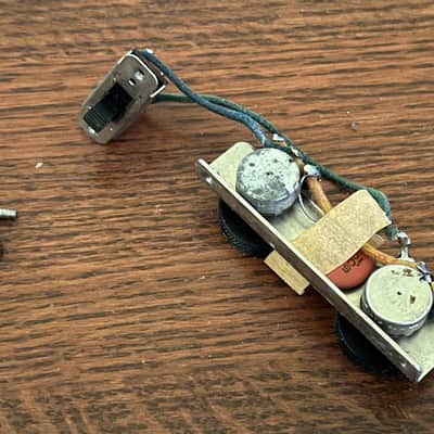 1965 1966 Fender Jazzmaster guitar set roller pots electronics image 1