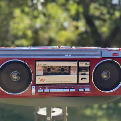 Sanyo MR-V9 Rare Vintage Boombox Serviced Working Stereo Cassette Warranty image 2