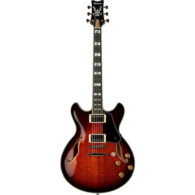 Ibanez JSM100 VT John Scofield Signature Electric Guitar. Vintage Sunburst with Case image 3