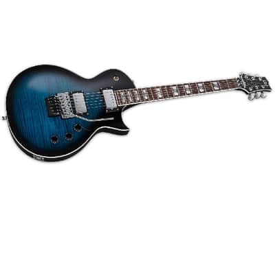 ESP LTD AS-1 FR Guitar Black Aqua Sunburst B-Stock with Case image 1