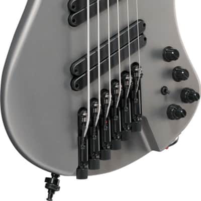 Ibanez EHB Ergonomic Headless Bass 6 String w/Bag Multi Scale - Metallic Gray Matte (EHB1006MSMGM) image 2