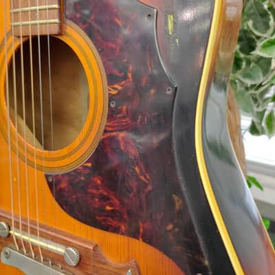 Framus Texan 5/196 Acoustic Guitar - Sunburst West Germany - Vintage 1969 Model image 8