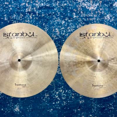 Don’t pay £429!! 16" Istanbul TRADITIONAL LIGHT Hihats 1100g 1332g image 1