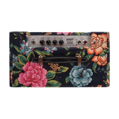 Benson Nathan Junior Reverb 5w 1x10 Combo Amp Navy Blue Floral w/ Wheat Cloth (CME Exclusive) image 3