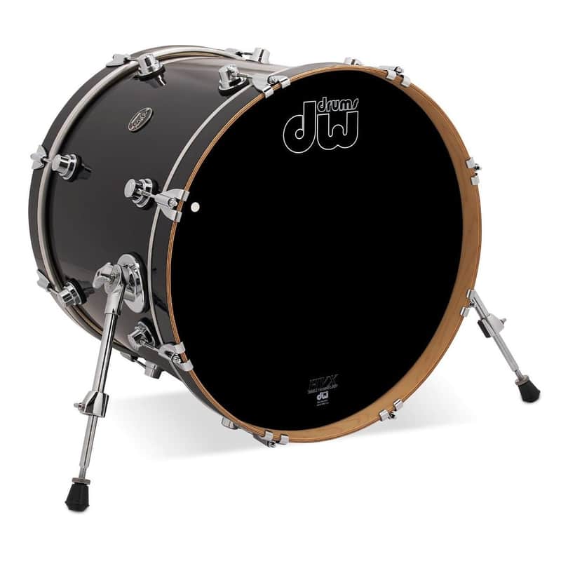 DW Performance Bass Drum 18x14 Ebony Stain image 1