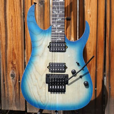 IBANEZ j.custom Limited Edition RG8620SHGFB Glost Fleet Blue Burst 6-String Electric Guitar w/ Molded Hard Case 2026 image 7