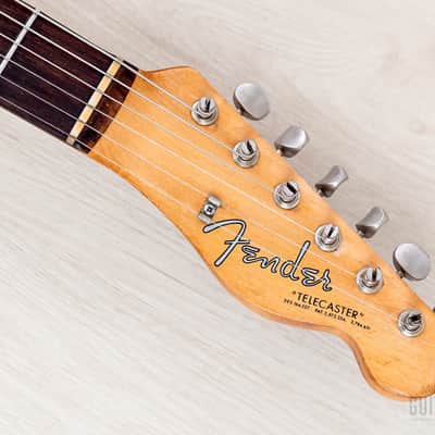1960 Fender Telecaster Pre-CBS Vintage Guitar Slab Board Tahitian Coral w/ Case image 4