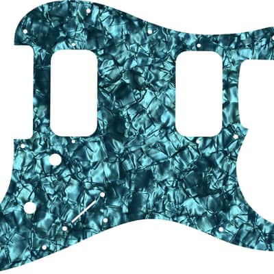 WD Custom Pickguard For Fender Big Apple Or Double Fat Stratocaster #28AQ Aqua Pearl/Black/White/Black