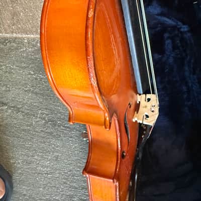 15" viola with case and bow. Made in Romania image 11